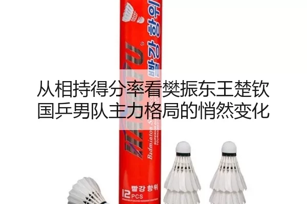 从相持得分率看樊振东王楚钦 国乒男队主力格局的悄然变化